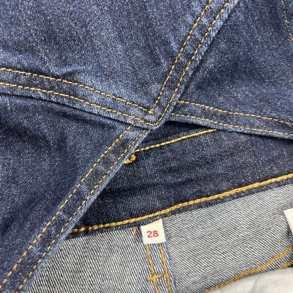 Levis Womens Utility Denim Overalls Blue Jumpsuit 90s Y2K Retro Streetwear 28 4 - Picture 9 of 12